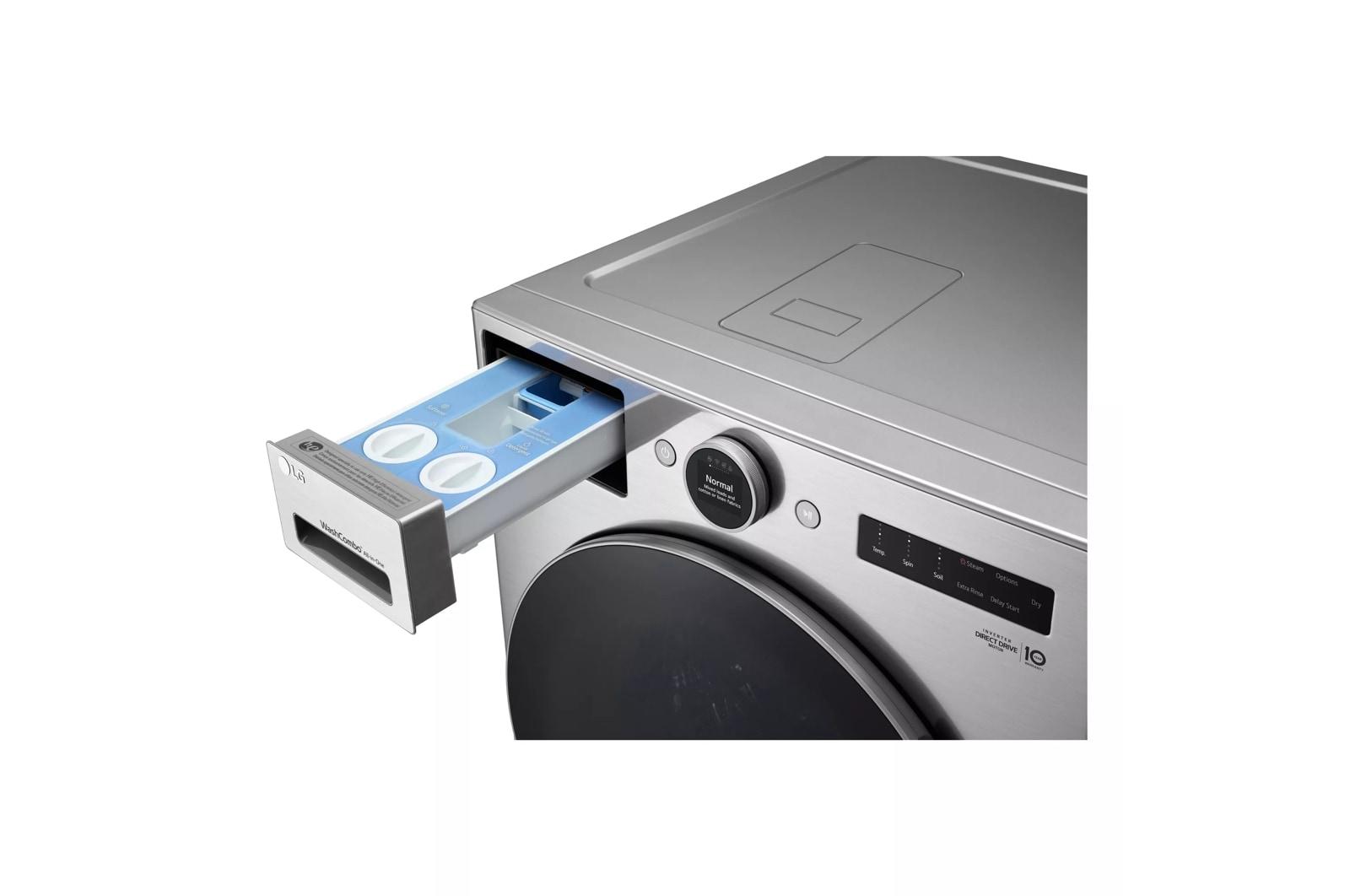 Lg Ventless Washer/Dryer Combo LG WashCombo? All-in-One 5.0 cu. ft. Mega Capacity with Inverter HeatPump? Technology and Direct Drive Motor