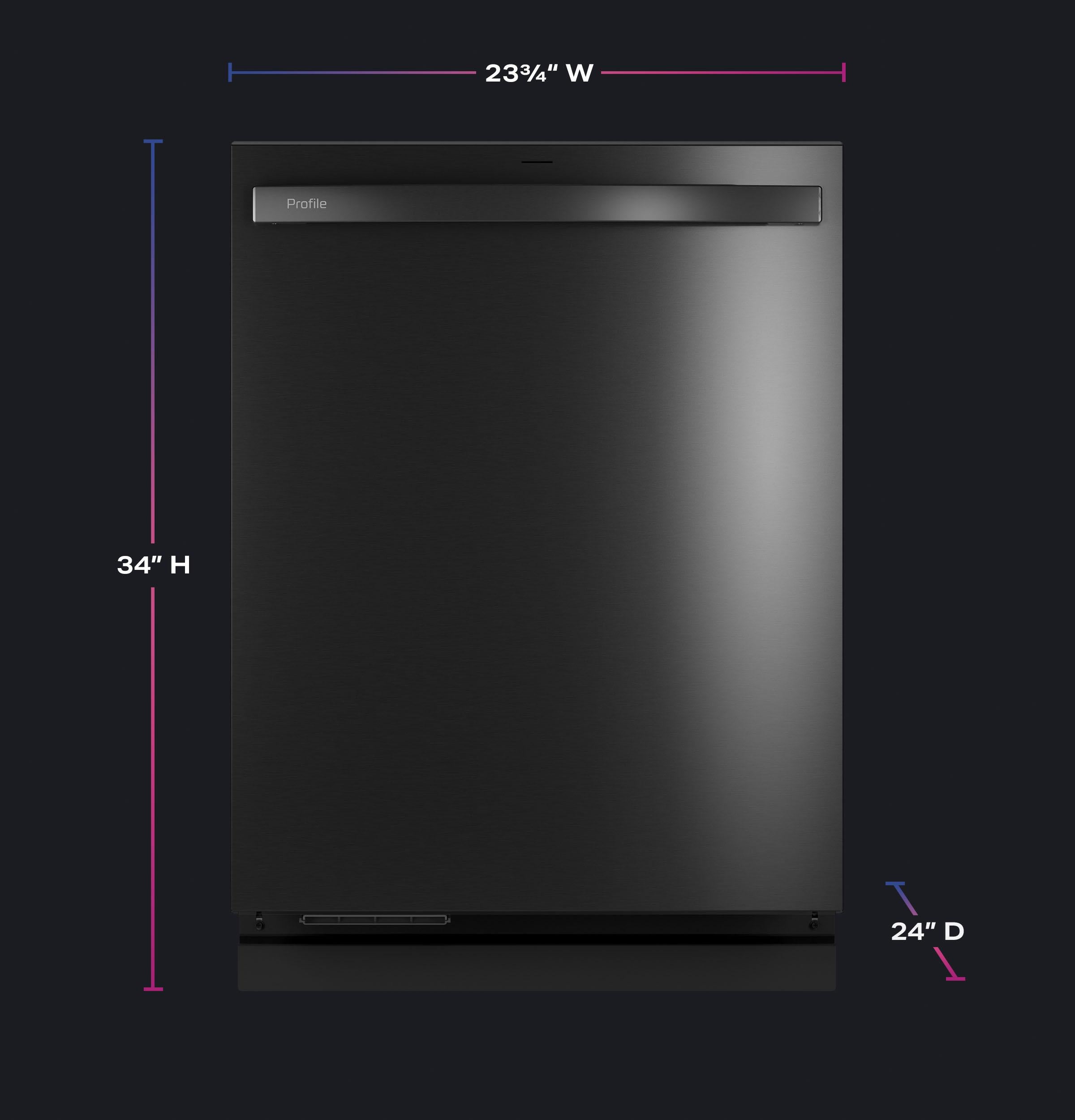 GE Profile? ENERGY STAR Smart UltraFresh System Dishwasher with Microban? Antimicrobial Technology with Deep Clean Washing 3rd Rack, 42 dBA