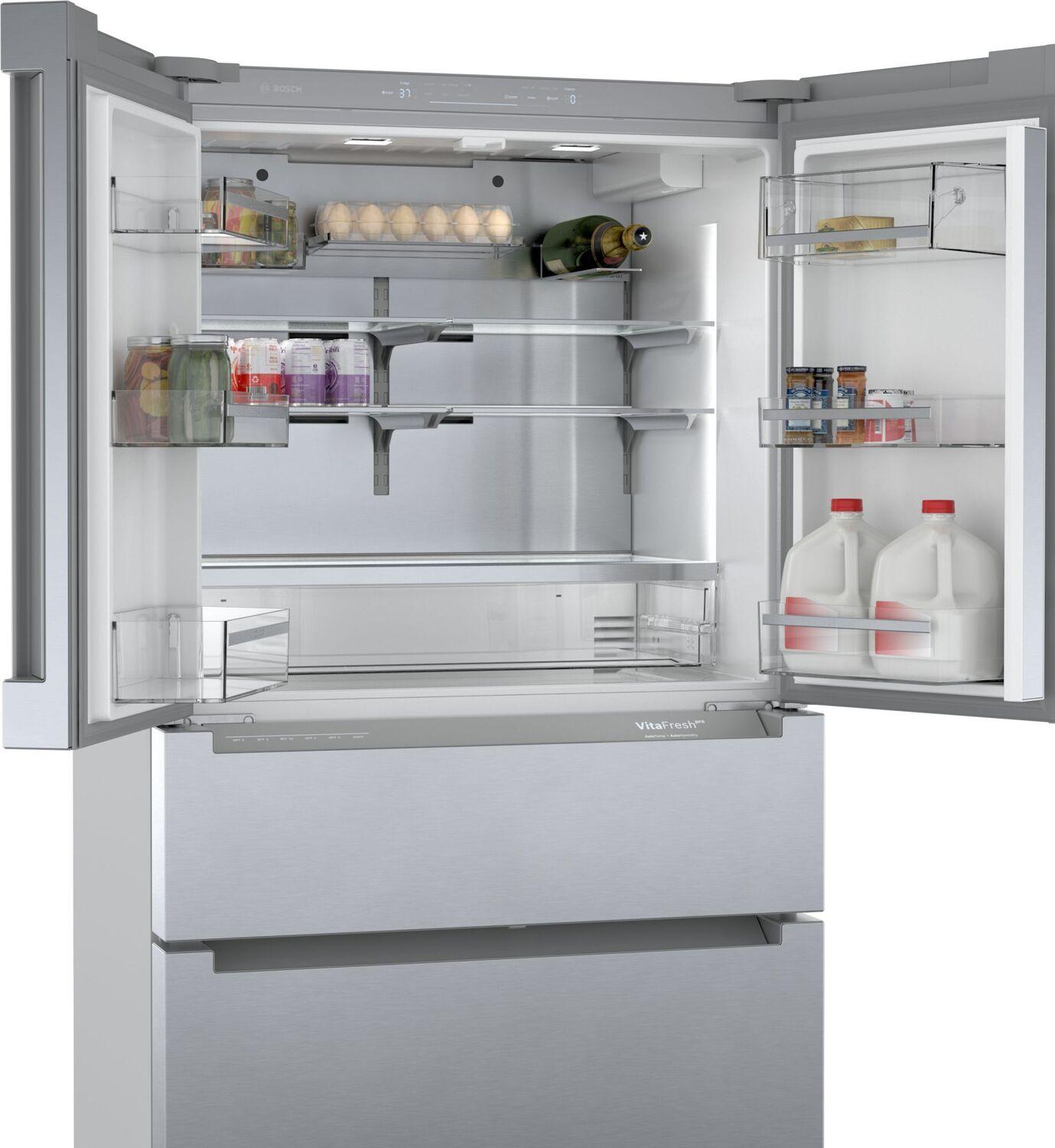 Bosch 800 Series French Door Bottom Mount Refrigerator 36