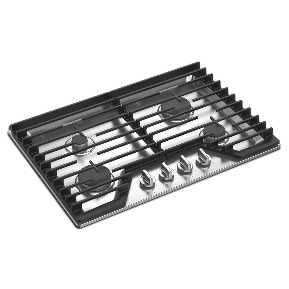 Whirlpool 30-inch Gas Cooktop with EZ-2-Lift? Hinged Cast-Iron Grates