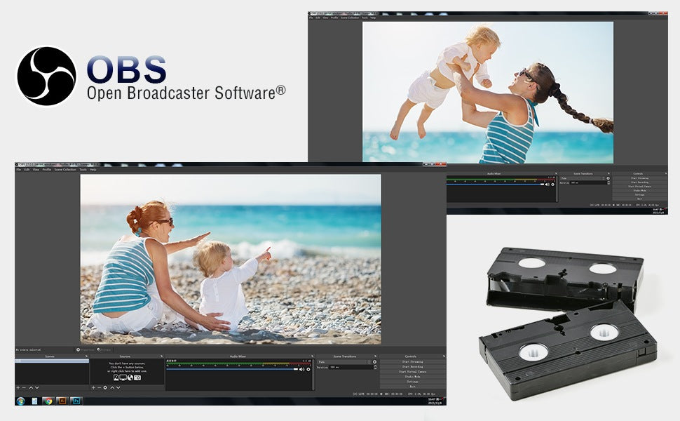 convert old VHS tapes into digital files RCA to USB, S-Video to USB usb capture card xrecorder pc computer screen recorder screenrecording vrecorder free screen capture