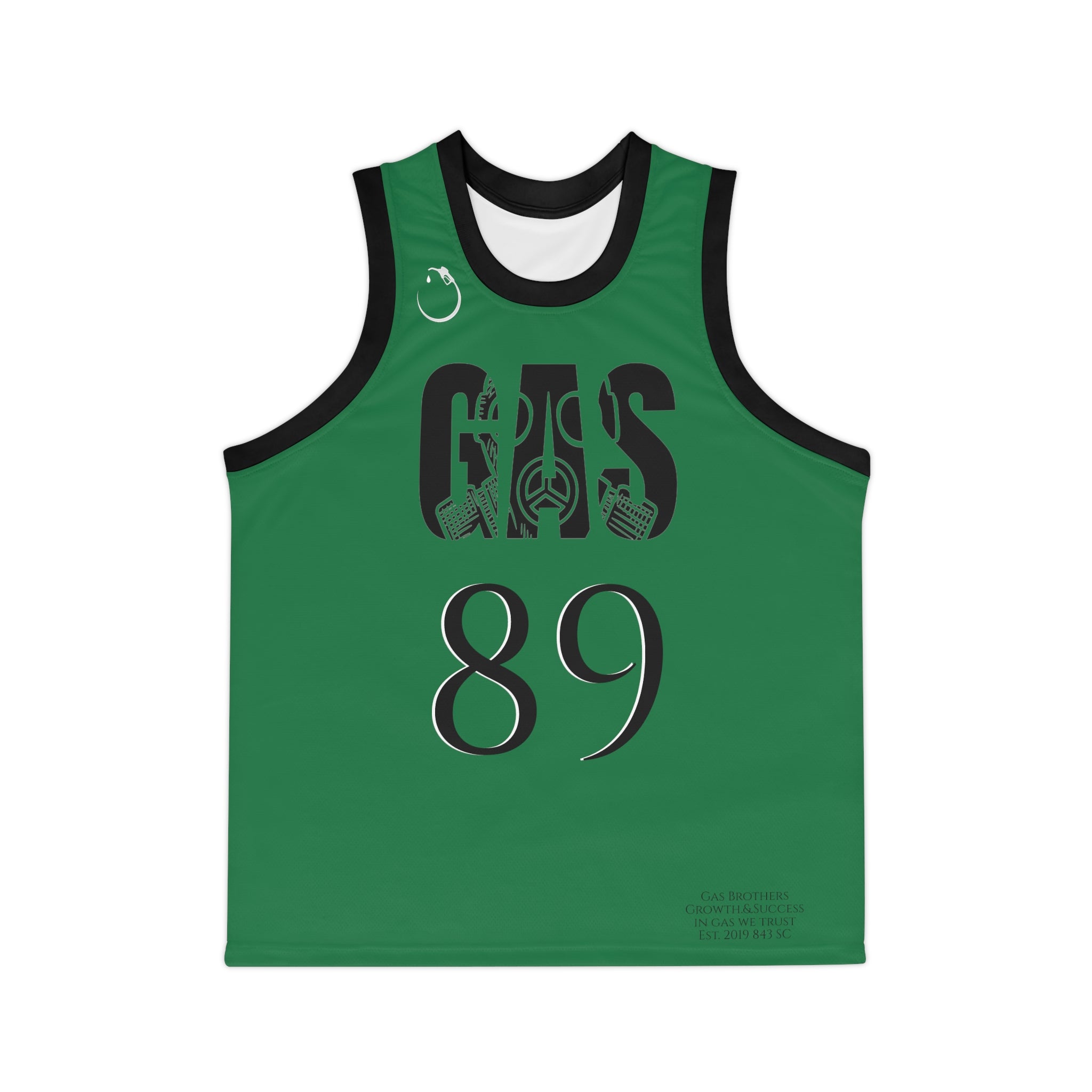 Celtics Green and Black flavored Gas Bros Unisex Basketball Jersey