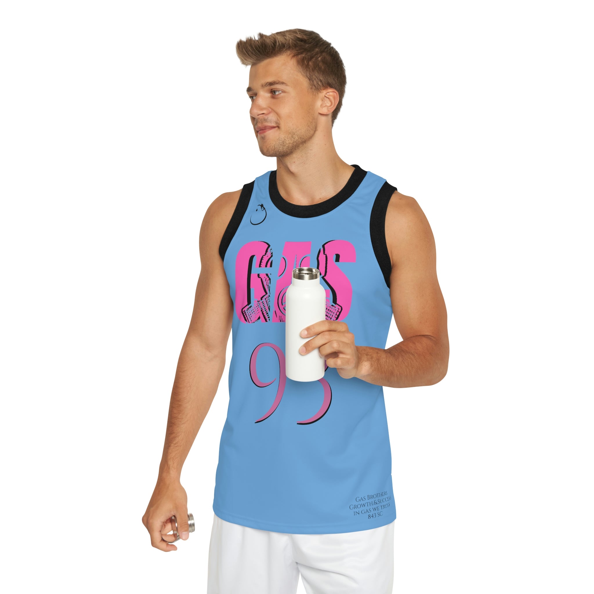 Bubble Gum flavored Gas Bros Unisex Basketball Jersey