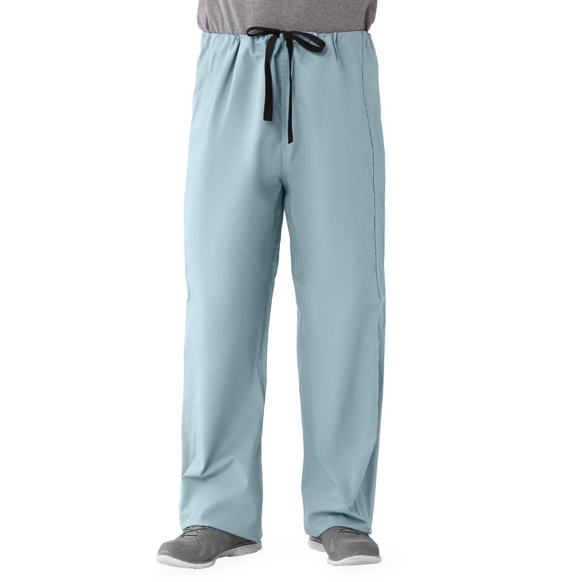 Medline 100% Cotton Unisex Reversible Drawstring Scrub Pants