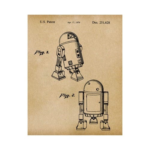 R2-D2 1979: Patent Art Print - Parchment