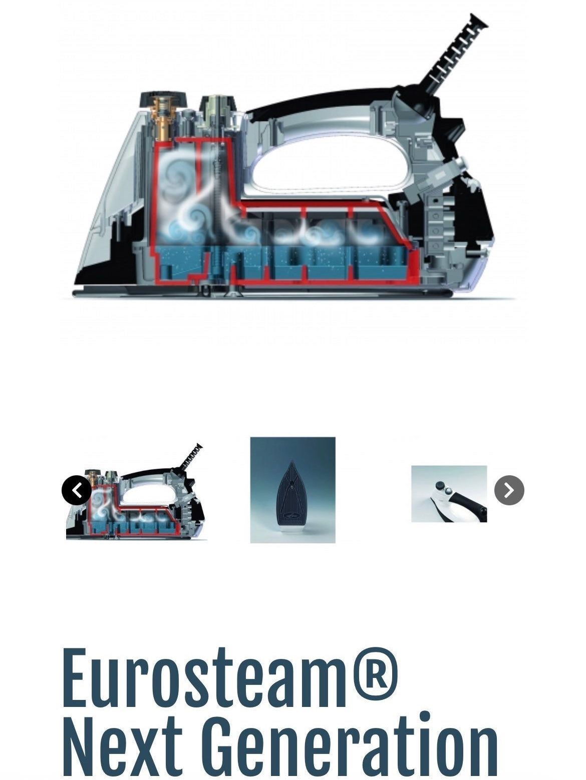 $249.99 The Eurosteam Next Generation Steam Iron