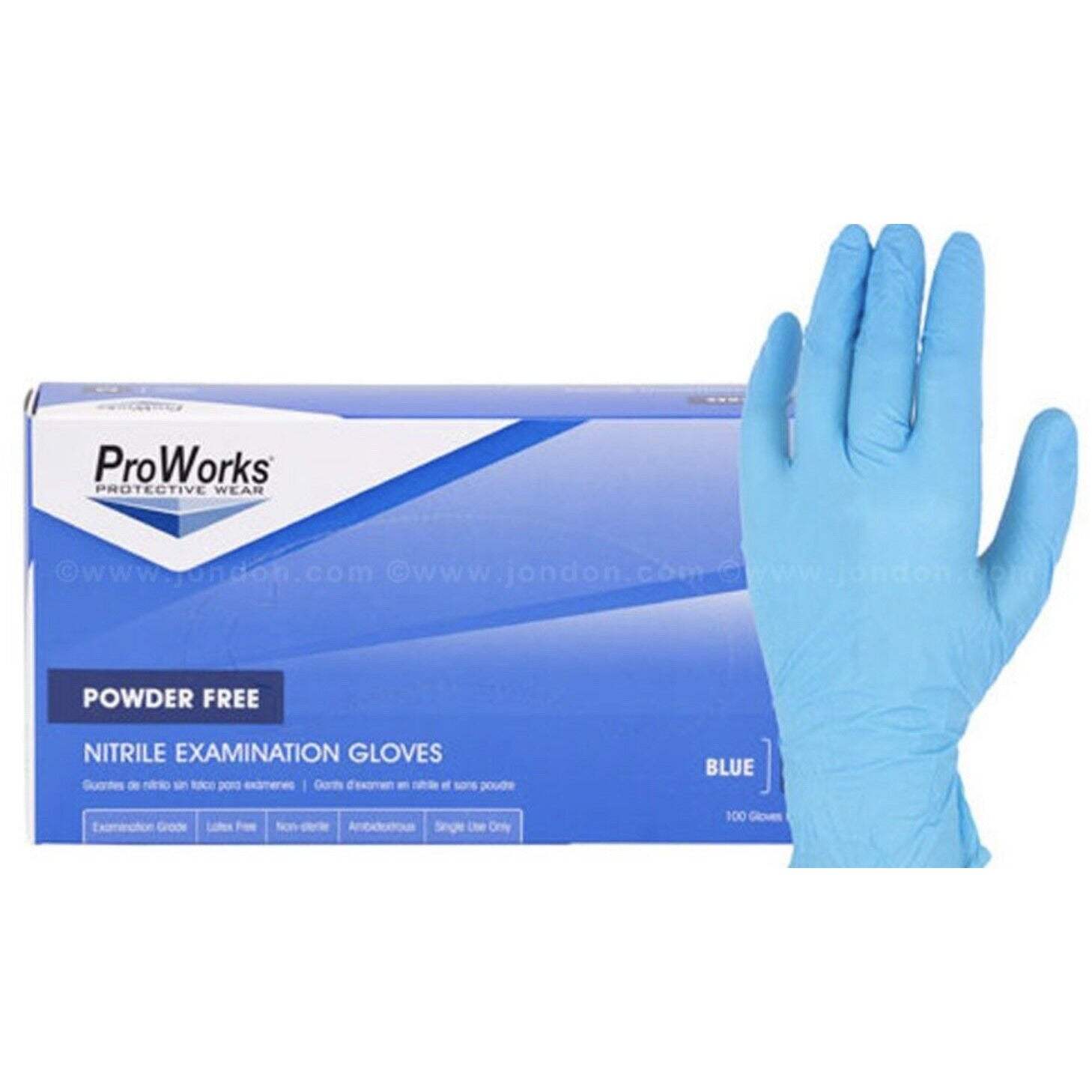 ProWorks Industrial Grade Nitrile Exam Gloves 4 mil