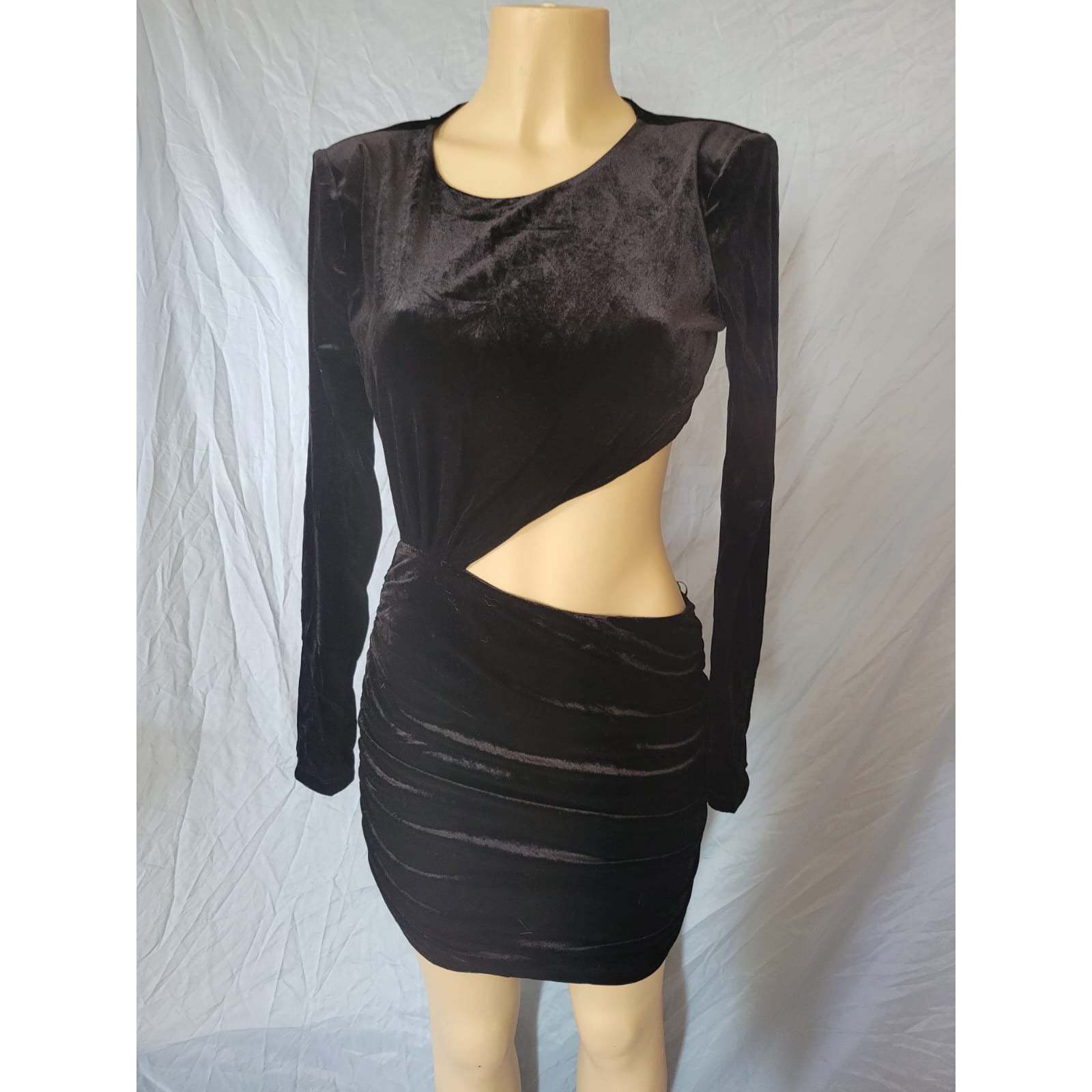 Symphony Black Velvet Dress