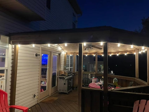 String Lights Backyard