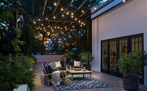 String Light Patio Idea