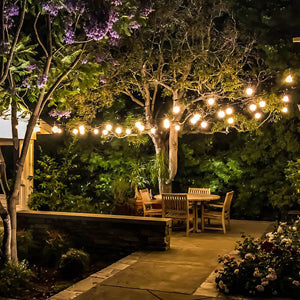 String Light Patio Idea