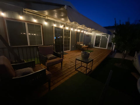 String Lights Backyard