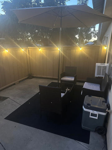 String Lights On Wall