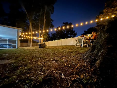 String Lights Backyard
