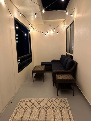 String Lights On Ceiling