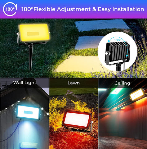 Outdoor floodlights