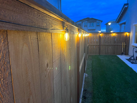 String Lights On Wall