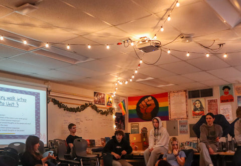 String Lights Classroom