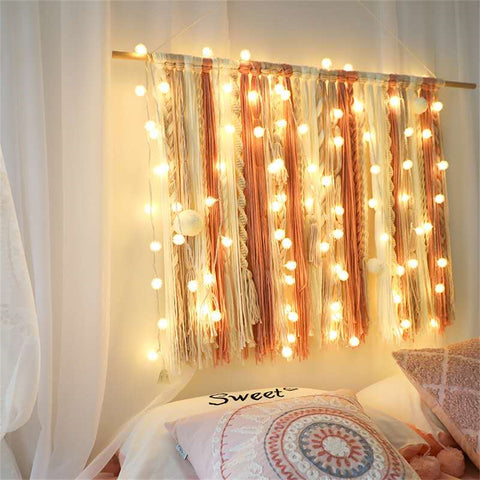String Lights Dorm Room