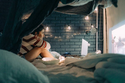 String Lights Dorm Room
