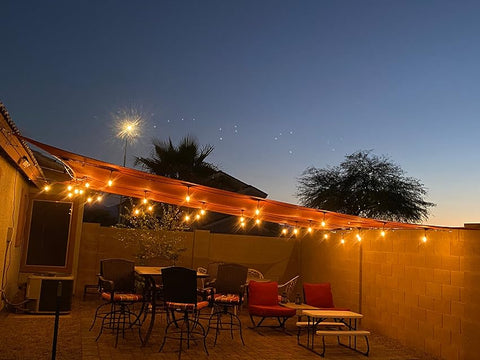 String Lights Backyard