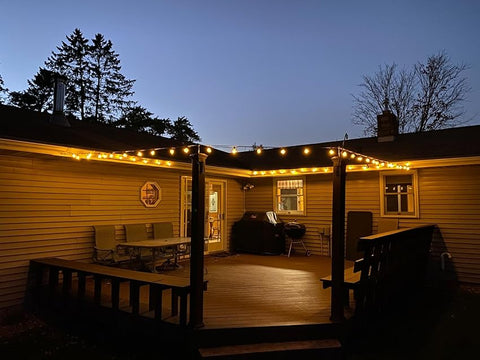String Lights Backyard