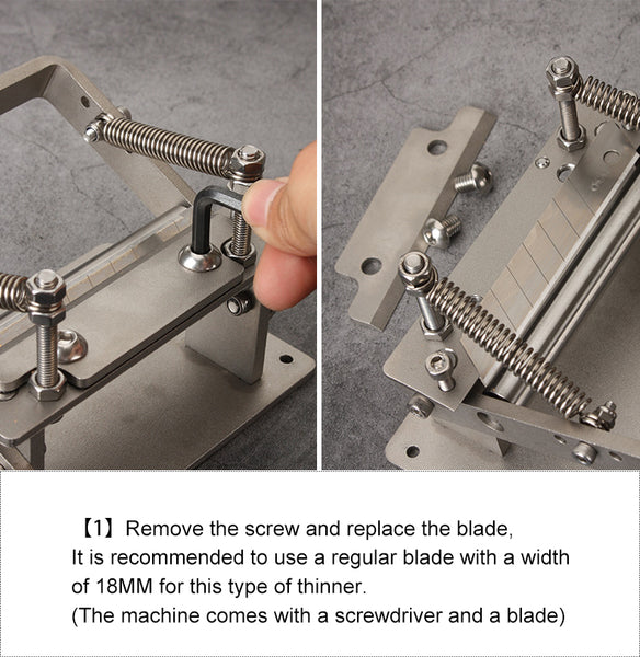 Leather Splitting Machine - Leather Craft Thinning tool - Smooth Skiving Knife vegetable tanned leather peeler - Stainless steel