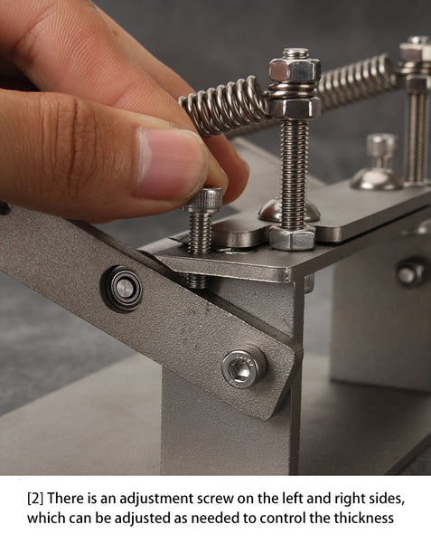 Leather Splitting Machine - Leather Craft Thinning tool - Smooth Skiving Knife vegetable tanned leather peeler - Stainless steel