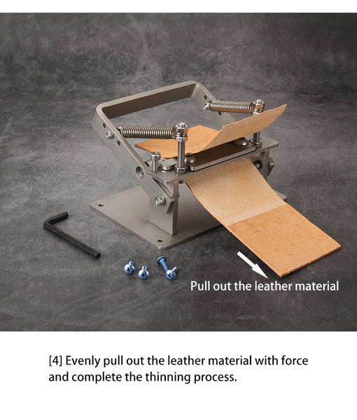 Leather Splitting Machine - Leather Craft Thinning tool - Smooth Skiving Knife vegetable tanned leather peeler - Stainless steel