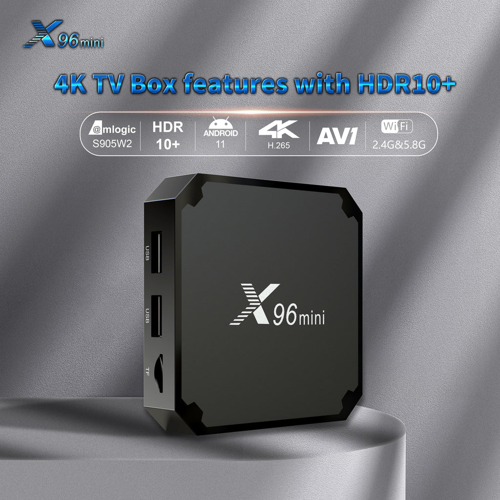X96 Mini TV Box Android 7.1.2 S905W Quad Core WiFi HD 2GB + 16GB 4K Media  Player