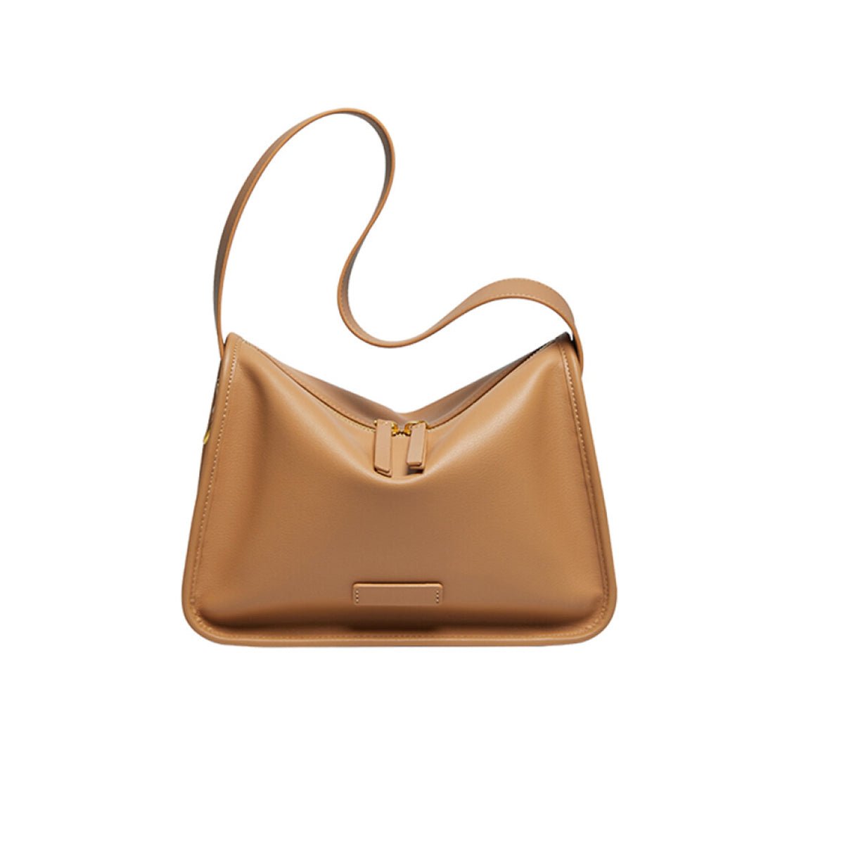 Brown Classic Julie Leather Shoulder Bag