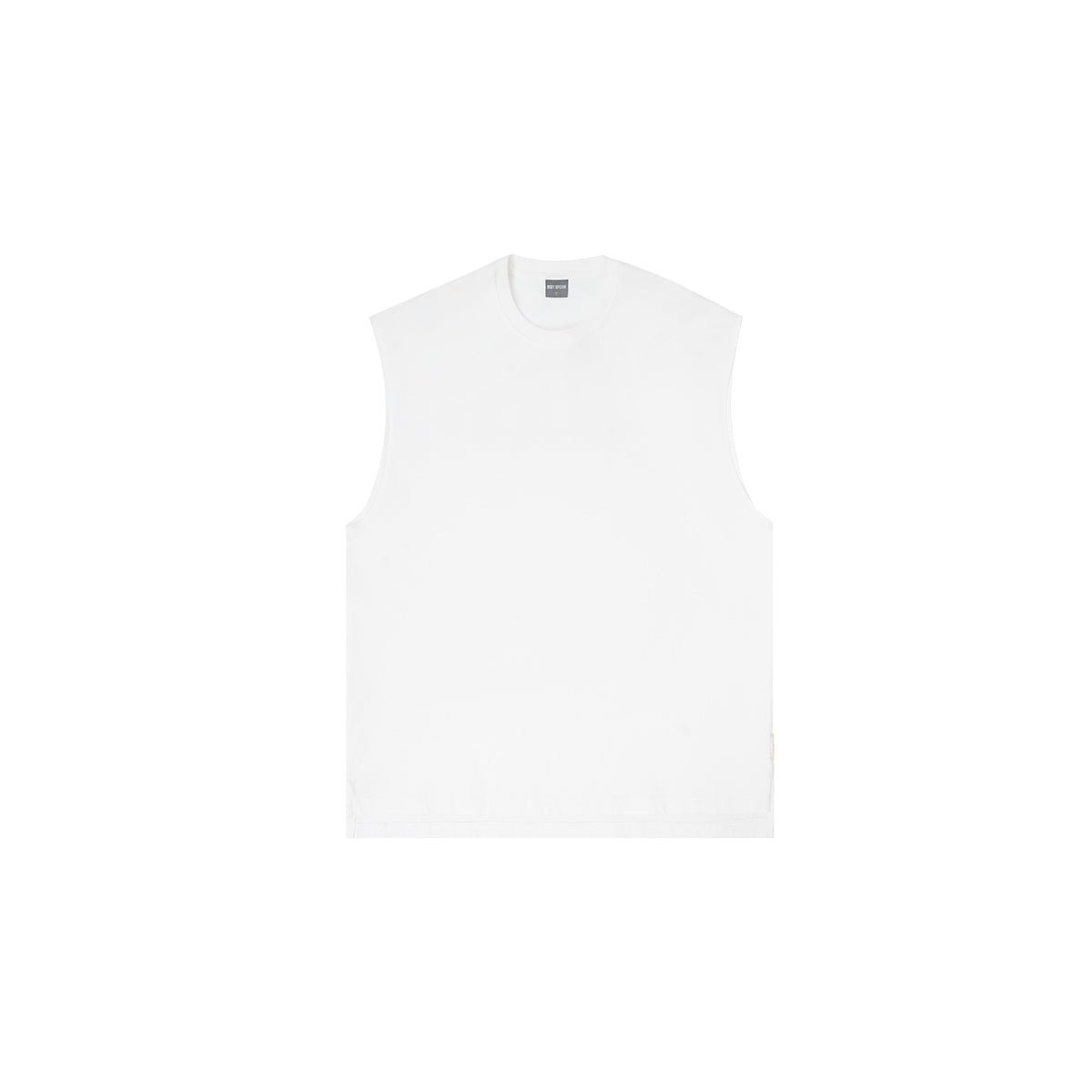 Daydreamer Logo Printed Cut Off White Tank Top