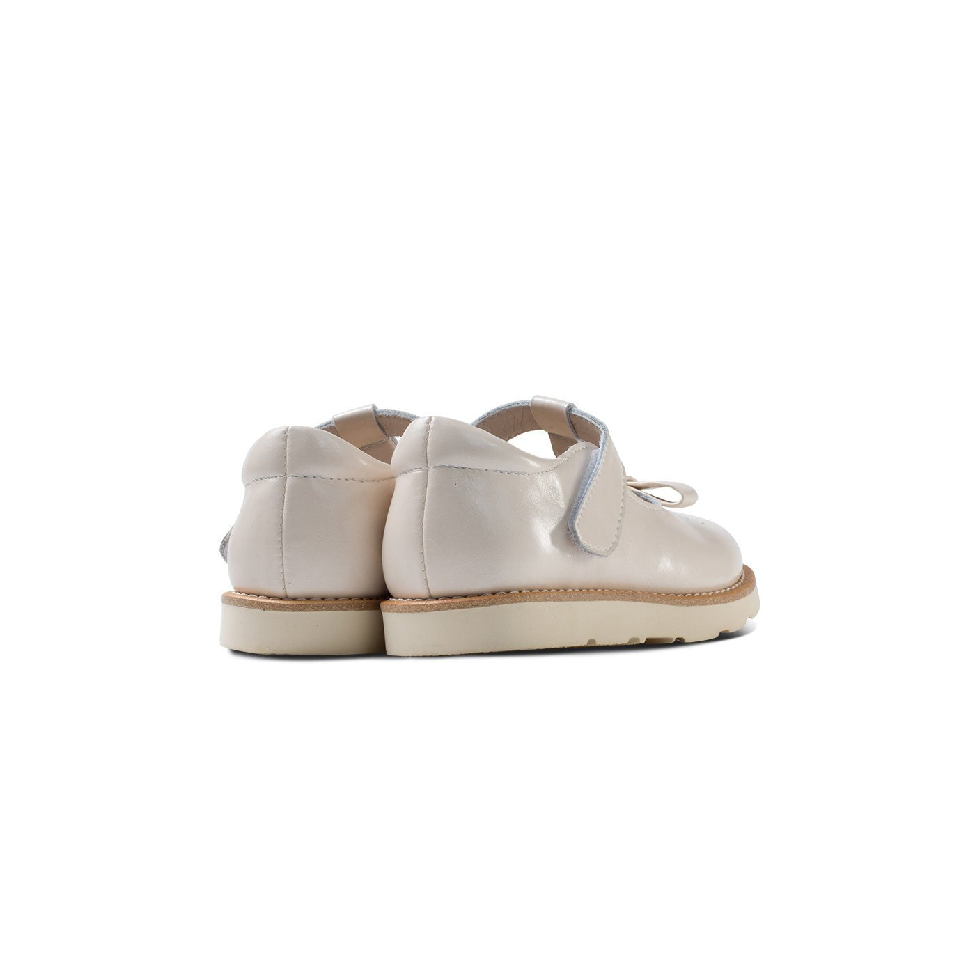 Little Bow Girl White Soft Sole T Bar Shoes