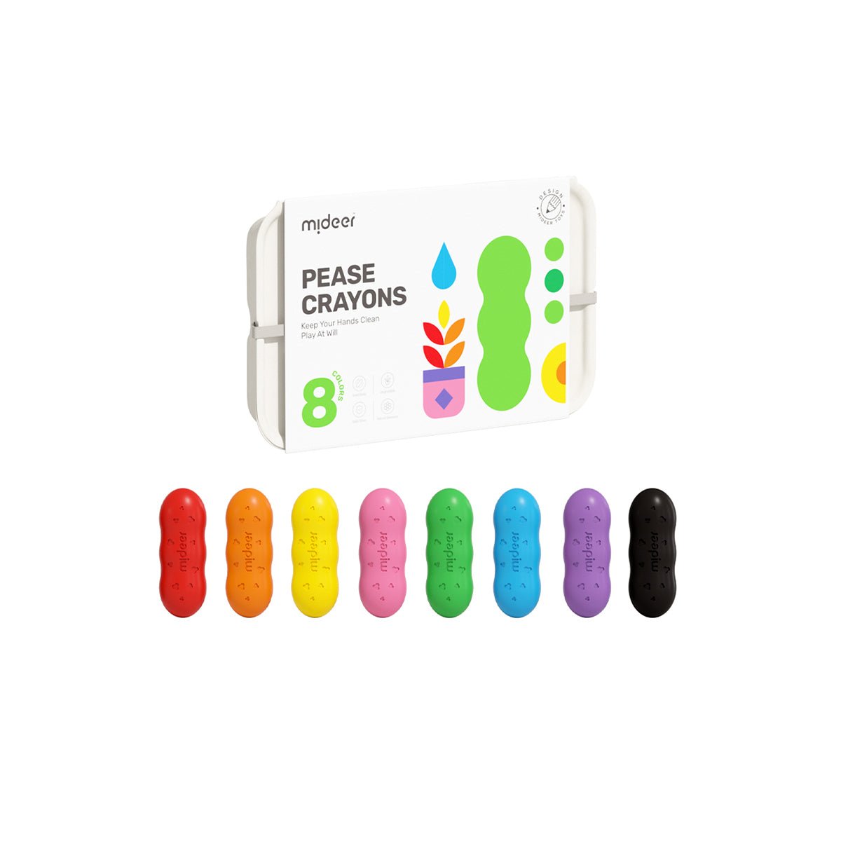 Pease Crayons 8 Colors