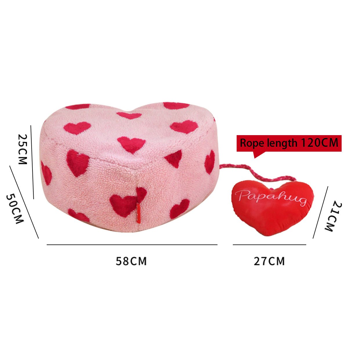 Pink Love Heart Stool