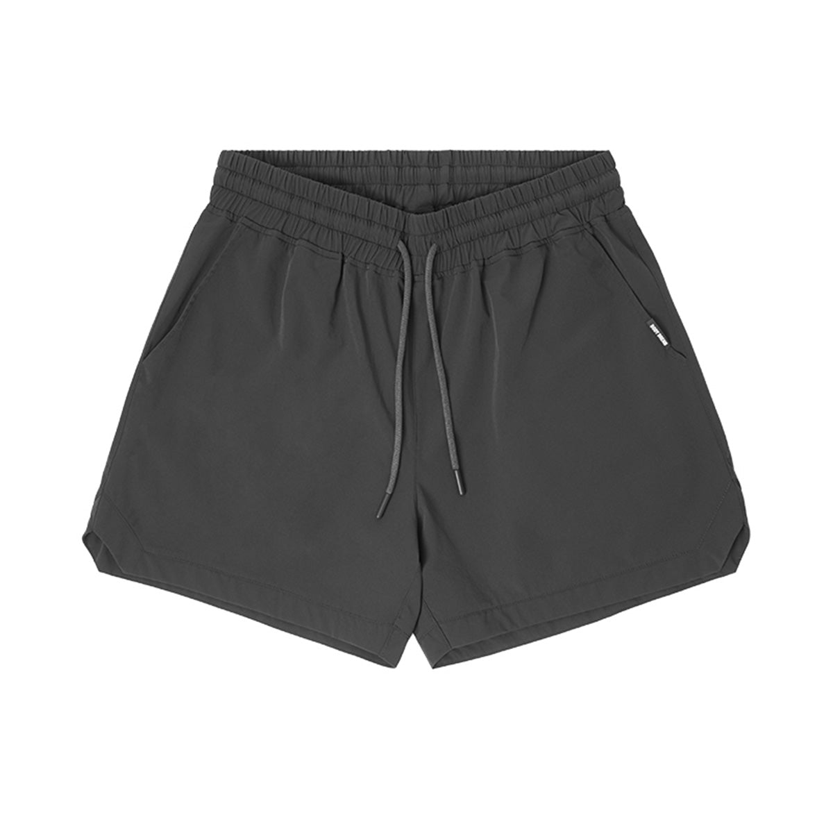 Speed Breathable Woven Slit Charcoal Active Shorts