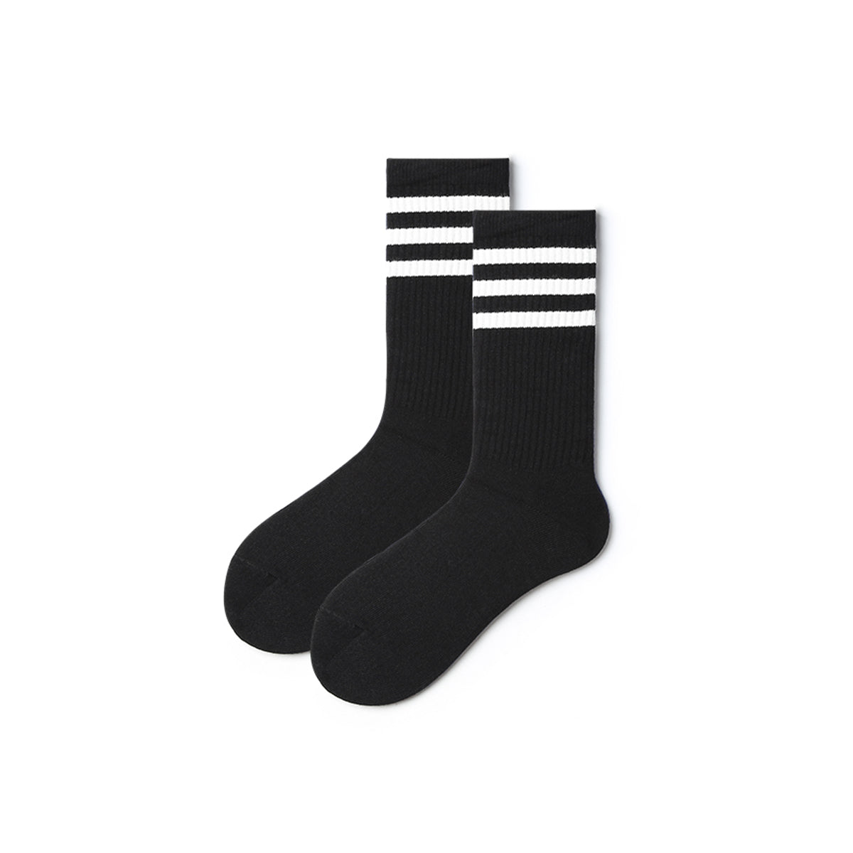 Three Stripes All-season Men 3pcs Sport Over-calf Socks Set