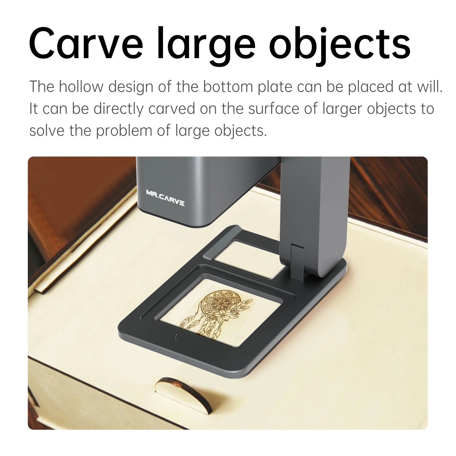 MR.CARVE C1 Fully Automatic Laser Engraving Machine Portable Foldable Auto Focus Wood/Paper/Leather  Pattern DIY Engraver Machine