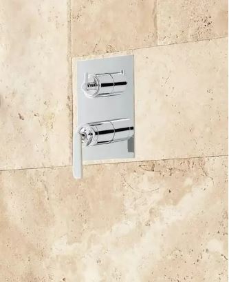 New Chrome Trimble Shower System Single Lever Shower Valve with 3-Way Diverter by Signature Hardware