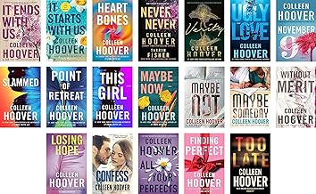 New Releas Colleen Hoover 19 Books Collection Set: {It Ends With Us,It Starts With Us,Slammed,Point Of Retreat,This Girl,Maybe Now,Maybe Not,Maybe Someday,Heart Bones,NEVER NEVER,Too Late and more}