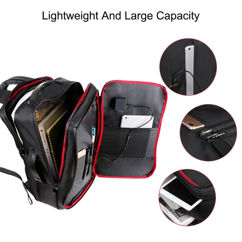 Waterproof Laptop Backpack with Solar Panel 12W Power and USB Charging Port