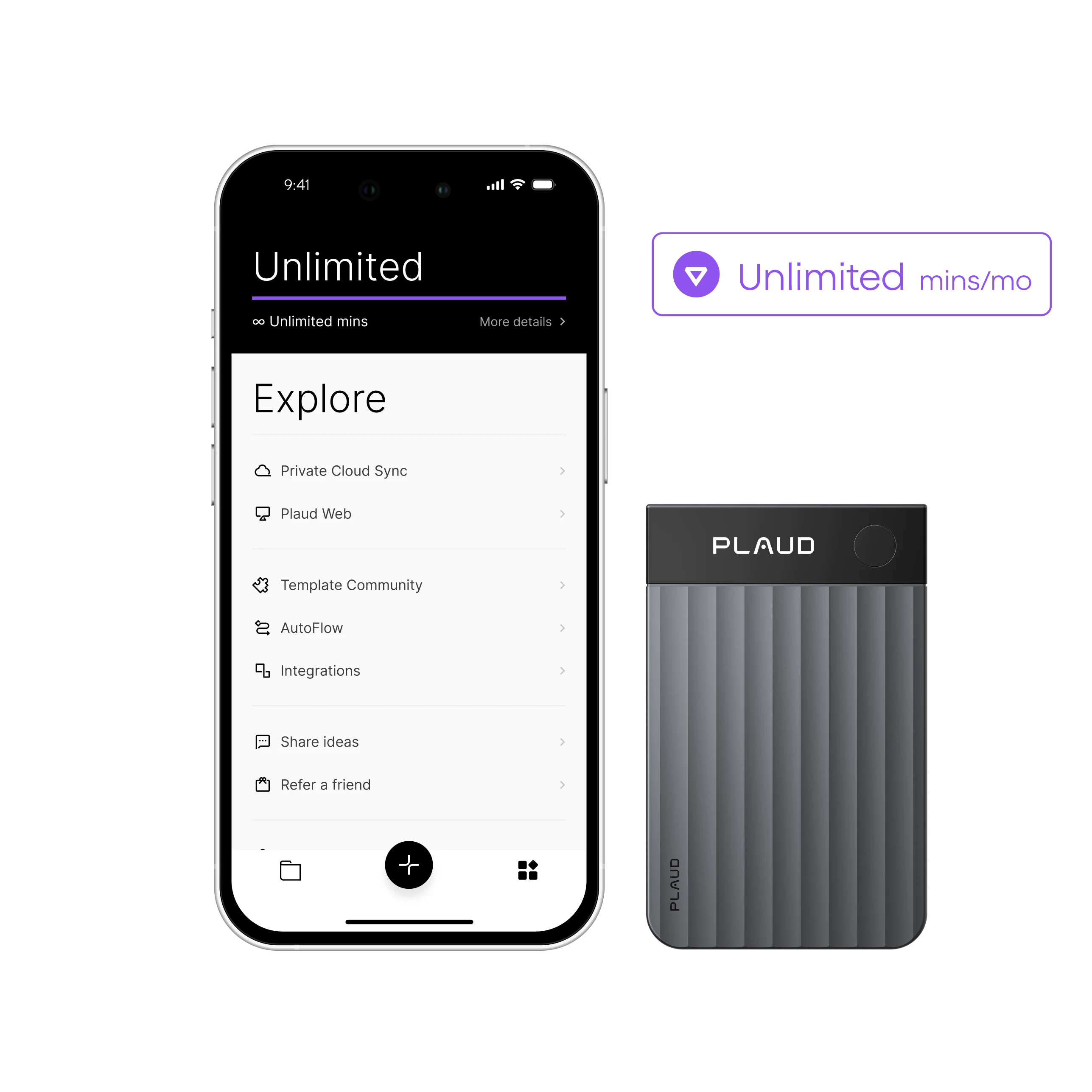 Plaud Note Pro & AI Annual Unlimited Plan
