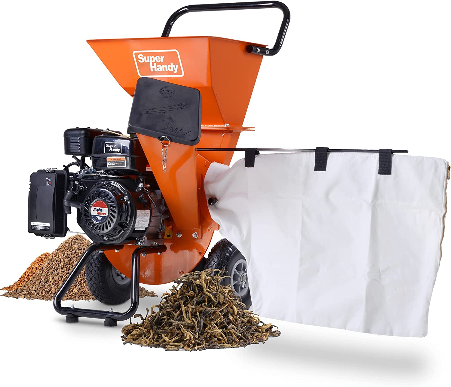 Superhandy Wood Chipper Shredder Mulcher Ultra Heavy Duty 7HP 3 in 1 Multi-Function 3