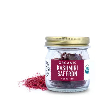 Pure Indian Foods Kashmiri Saffron, Certified Organic - 2g