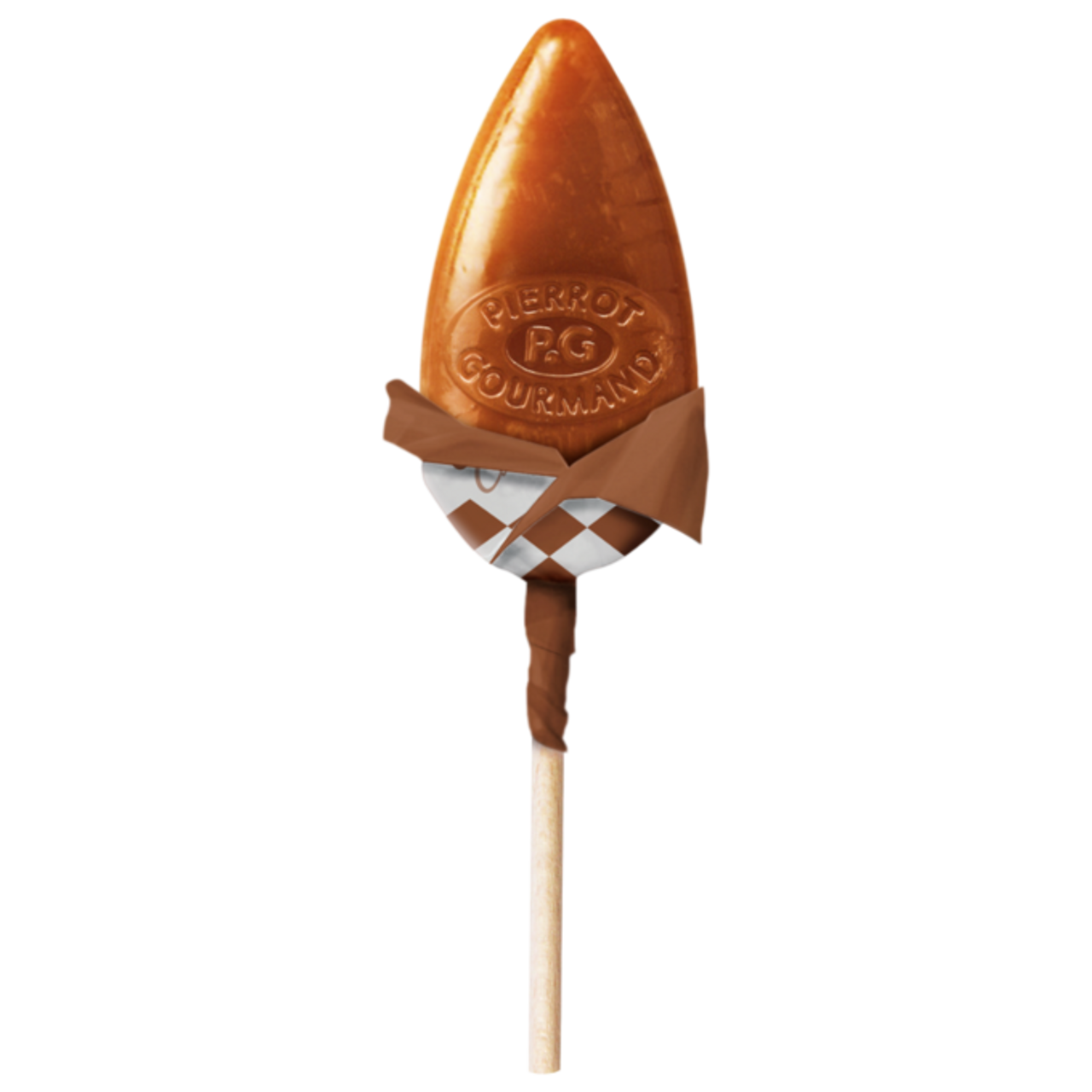 Pierrot Gourmand Flat Individual Lollipops, Fruit and Caramel Flavored, 0.1 oz