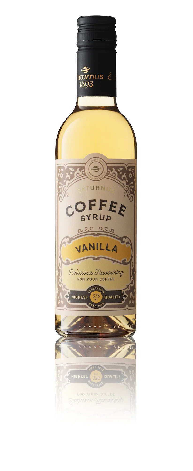 Saturnus Vanilla Coffee Syrup Bottle