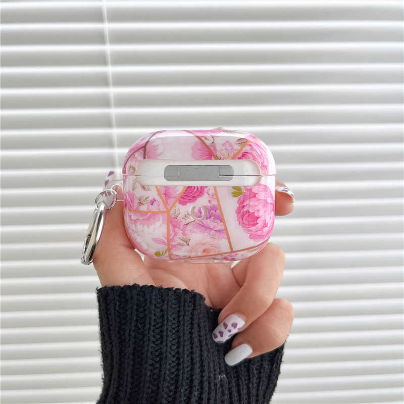 Geometric Pink Floral AirPods 3 Case