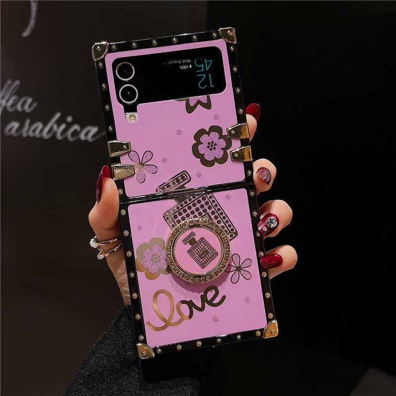 Perfume Bottle Print Galaxy Z Flip 3/4 Case