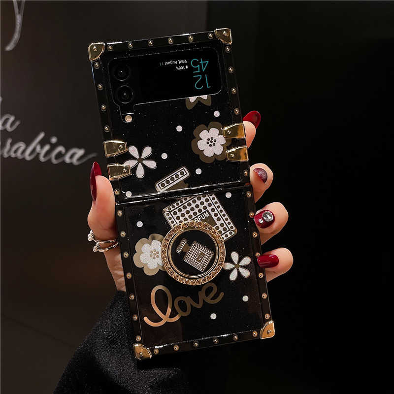 Perfume Bottle Print Galaxy Z Flip 3/4 Case