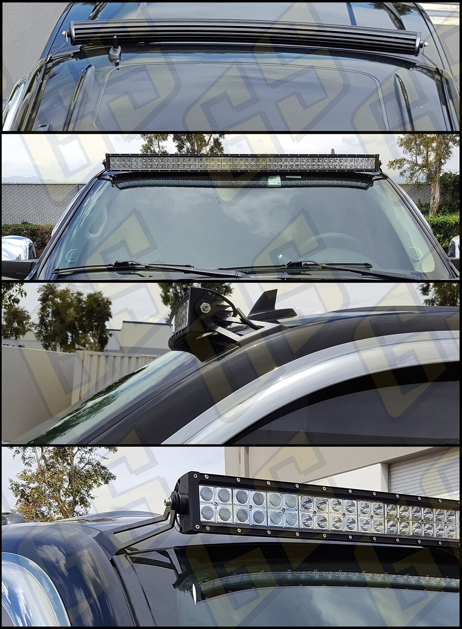 Curved LED Light Bar Brackets <37